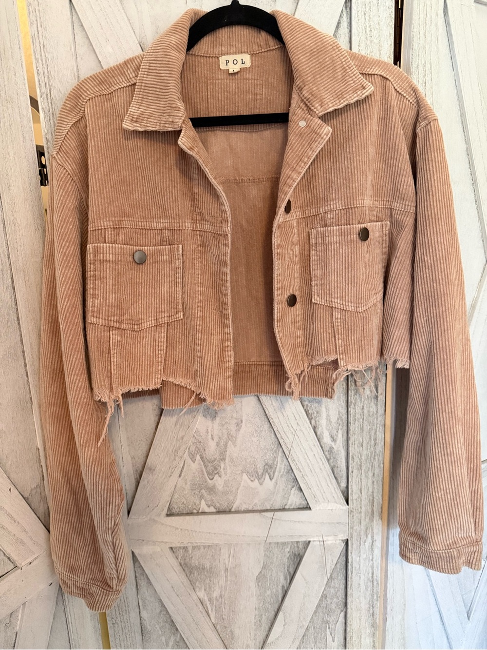 Anthropologie Corduroy Shacket in Soft Beige! Super cute and so boho/western! - Picture 2 of 3